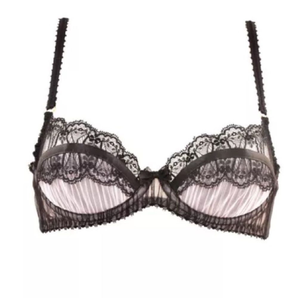 Beautiful baby pink and black lace Agent Provocateur bra